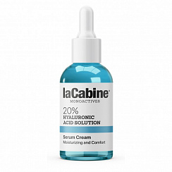 20% HYALURONIC ACID SOLUTION SERUM-CREAM Крем-сыворотка для лица увлажняющая с 20% гиалуроновой кислотой, 30 мл