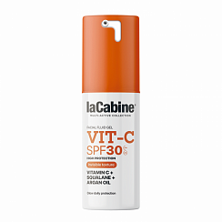 FLUID GEL VIT-C INVISIBLE SPF30 Солнцезащитный гель-флюид для лица с витамином С SPF30, 30 мл