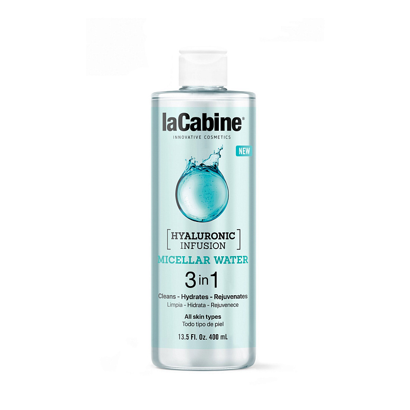 LACABINE HYALURONIC INFUSION MICELLAR WATER Мицеллярная вода с гиалуроновой кислотой, 400 мл